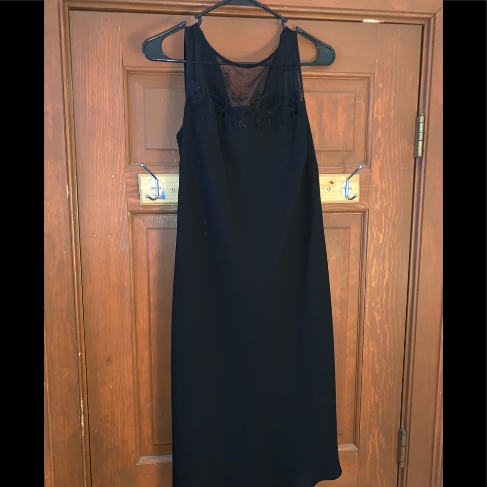 Black dress with lace top